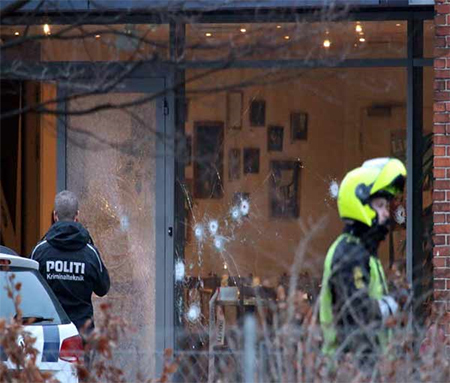impacto de balas en el centro cultural en Copenhague Dos detenidos por colaborar con el autor de los ataques de Copenhague